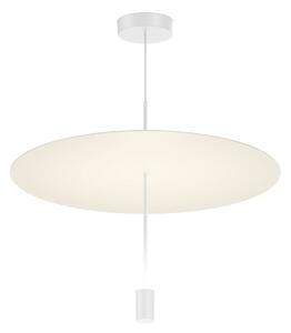 Wever & Ducré Lighting WEVER & DUCRÉ Lampă suspendată LED Shedda Ø 55 cm, Live Simple, 2700 K, reglabil, Bej, Camera de zi / sufragerie, Aluminiu, Modern