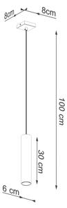 Lustră pe cablu Sollux SL.1200 LAGOS 1xGU10/10W/230V auriu