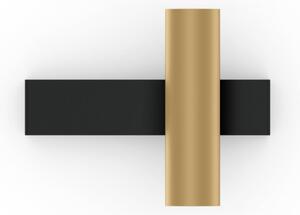 Wever & Ducré Lighting WEVER DUCRÉ Aplică de perete LED Ceno 2.0 negru/bej, 2.700 K, reglabil, Negru, Camera de zi / sufragerie, Aluminiu, Modern