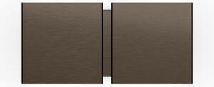 Wever & Ducré Lighting WEVER DUCRÉ Aplică de perete CG Square bronz Lățime 21 cm 2 becuri, Bronz / Alamă Veche, Camera de zi / sufragerie, Metal, Modern