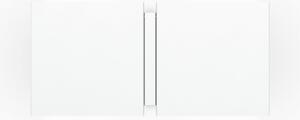 Wever & Ducré Lighting WEVER DUCRÉ Aplică de perete CG Square albă, lățime 21 cm, cu 2 becuri, Alb, Camera de zi / sufragerie, Metal, Modern