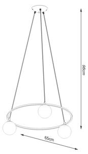 Lustră pe cablu Sollux SL.1213 YOLI 3xG9/8W/230V negru