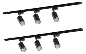 Spot pentru sistem de șină PARIS 6xGU10/10W/230V +2x1 m sistem de șină