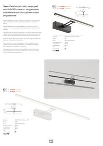 Aplică LED pentru tablouri LINEAR Redo 01-3462 LED/8W/230V 60,5 cm CRI 92 alb