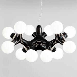 Next NEXT DNA ChandelierXL - Candelabru în negru, reglabil, Negru, Camera de zi / sufragerie, Plastic, Design, Pandantiv cu flacără multiplă