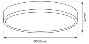 Plafonieră LED MAQ 50W 230V 3000/4000/6500K IP40 negru