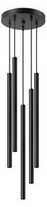 Lustră pe cablu Sollux SL.1176 PASTELO 5xG9/8W/230V negru