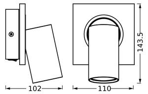 Spot LED de perete Osram DECOR MERCURY 1xGU10/3,4W/230V