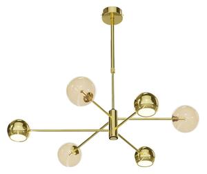 Lustră pe tijă Jupiter 1963 MOKA 3xGU10/10W/230V + 3xG9/10W/230V auriu/bej