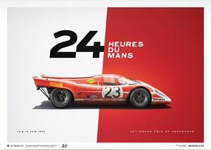 Imprimare de artă Porsche 917 - Salzburg - 24 Hours Of Le Mans - 1970, Automobilist, 30 × 21 cm