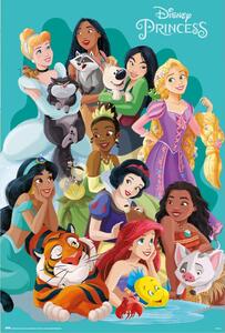 Poster Disney Princess and Pets, 61 × 91.5 cm