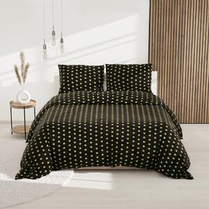 Lenjerie de pat din bumbac Culoare neagra, COLAM