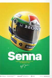 Imprimare de artă Ayrton Senna - Helmet - 1988, Automobilist, 21 × 30 cm