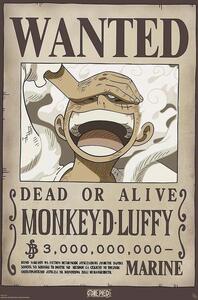 Poster One Piece - Wanted Luffy Wano, 61 × 91.5 cm