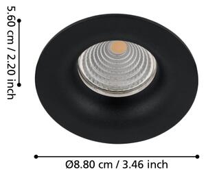 Corp de iluminat LED dimabil încastrat Eglo 33996 SALICETO LED/6W/230V negru