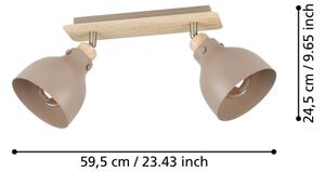 Spot Eglo 900712 ARRECIFE 2xE27/28W/230V