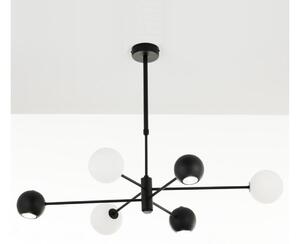 Lustră pe tijă Jupiter 1997 MOKA 3xGU10/10W/230V + 3xG9/10W/230V negru/alb