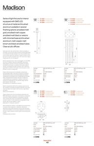 Lustră LED pe cablu Redo 01-2059 MADISON 16xLED/4W/230V cupru