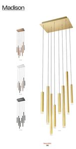 Lustră LED pe cablu MADISON Redo 01-2047 8xLED/4W/230V cupru