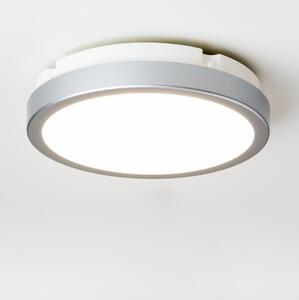 Plafonieră LED pentru baie Brilagi PERA 18W/230V d. 22 cm IP65 argintiu