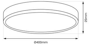 Plafonier LED MAQ 32W 230V 3000/4000/6500K IP40 negru