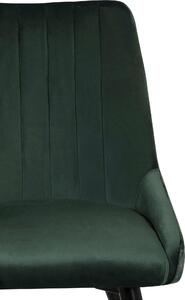 Set 2 scaune catifea Bondy verzi 52/59/83 cm