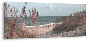 Tablou - Plaja roz (120x50 cm)