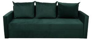 Canapea Ioana Eco 3 locuri cu brate Green Velvet