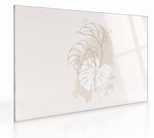 Tablou pe sticlă - Monstru de linie N⁰1 (70x50 cm)