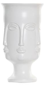 Vaza Faces din ceramica alba 26 cm