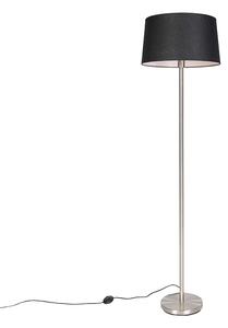 Lampă de podea modernă din oțel cu umbră neagră 45 cm - Simplo