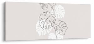 Tablou - Linia de artă monstera N⁰3 (120x50 cm)
