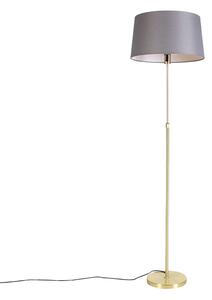 Lampă de podea auriu / alamă cu nuanță de in gri 45 cm - Parte