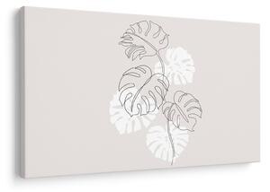 Tablou - Linia de artă monstera N⁰3 (90x60 cm)