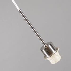 Lampă suspendată modernă din oțel cu umbră 45cm alb - Combi 1
