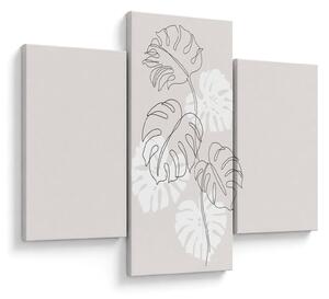 Tablou - Linia de artă monstera N⁰3 (90x60 cm)