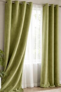 Draperie catifea Apple Green 140 x 260 cm Velunia Home – CONFTEX PUCIOASA