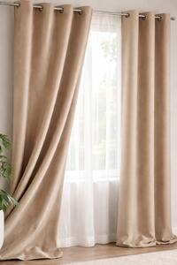 Draperie catifea cappucino 140 x 260 cm Velunia Home – CONFTEX PUCIOASA – CONFTEX PUCIOASA