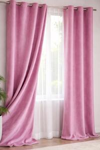 Draperie catifea roz pudra 140 x 260 cm Velunia Home – CONFTEX PUCIOASA