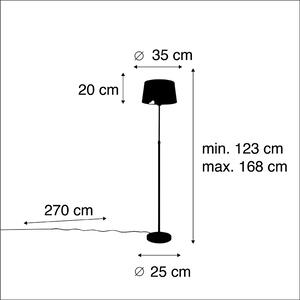 Lampă de podea neagră cu umbră neagră reglabilă de 35 cm - Parte