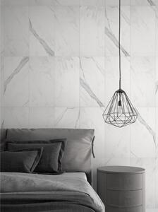 Gresie portelanata Calacatta, exterior/interior alb lucios, dreptunghiulara, 120 x 60 cm