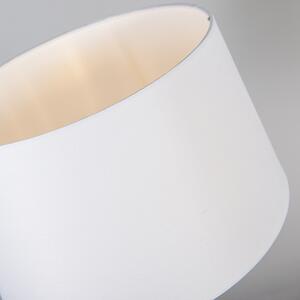 Lampă de masă cupru cu umbră albă 35 cm reglabilă - Parte