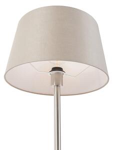 Lampă de masă modernă din oțel cu nuanță taupe 35 cm - Simplo