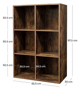 Biblioteca, Vasagle, Antic, 97.5x65.5x30 cm
