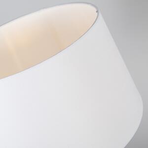 Lampă de masă albă cu umbră albă de 35 cm reglabilă - Parte