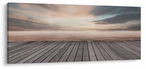 Tablou - Pier la apus de soare (120x50 cm)
