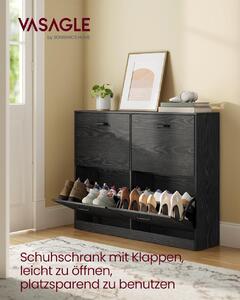 Pantofar Negru Vasagle, 16-28 perechi, 24 x 105.5 x 82.7 cm