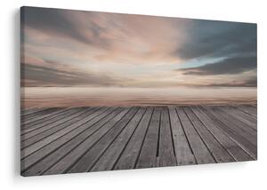 Tablou - Pier la apus de soare (90x60 cm)