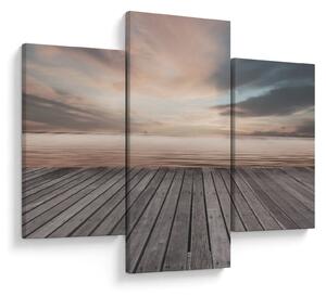 Tablou - Pier la apus de soare (90x60 cm)