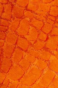 Covor piele naturala Croco 226x167 cm portocaliu